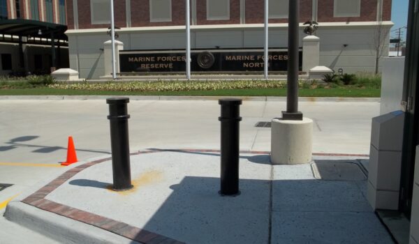 Bollards Outside Of Marine Forces Reserve North