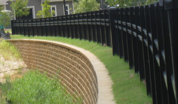 Decorative Cable Fencing In Residential Neighborhood