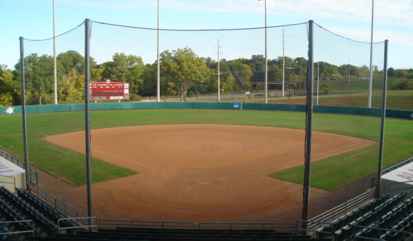 Ball Field Netting And Fencing Around Ballpark