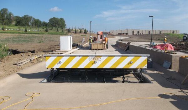 Installation Of A Wedge Barrier