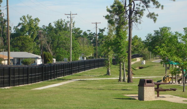 Cable Fencing Around Park And Play Ground