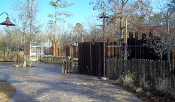 Wooden Commercial Fencing