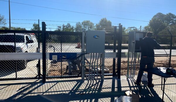 Man Working On Access Control System